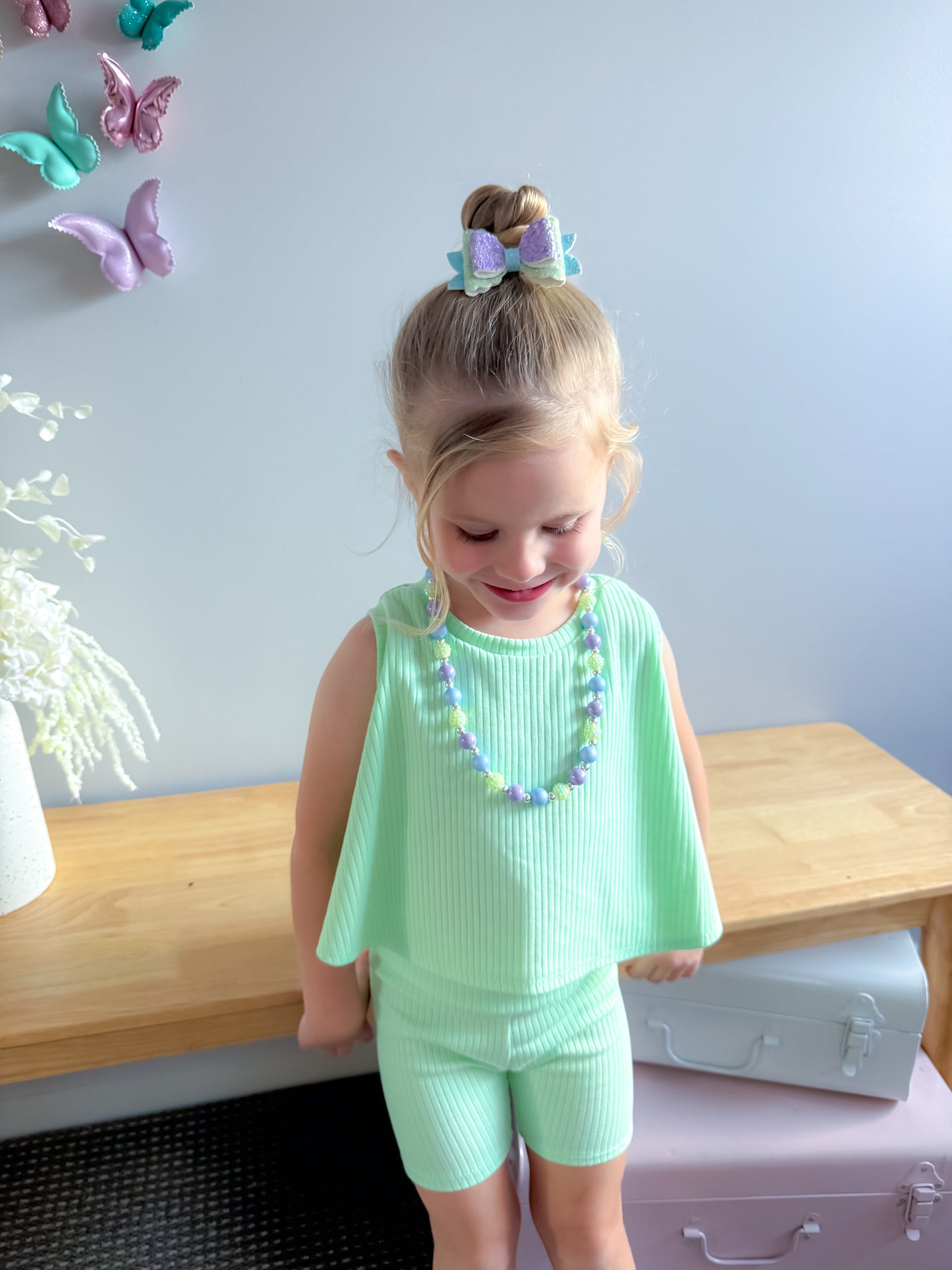 Mint To Be Flutter Bow