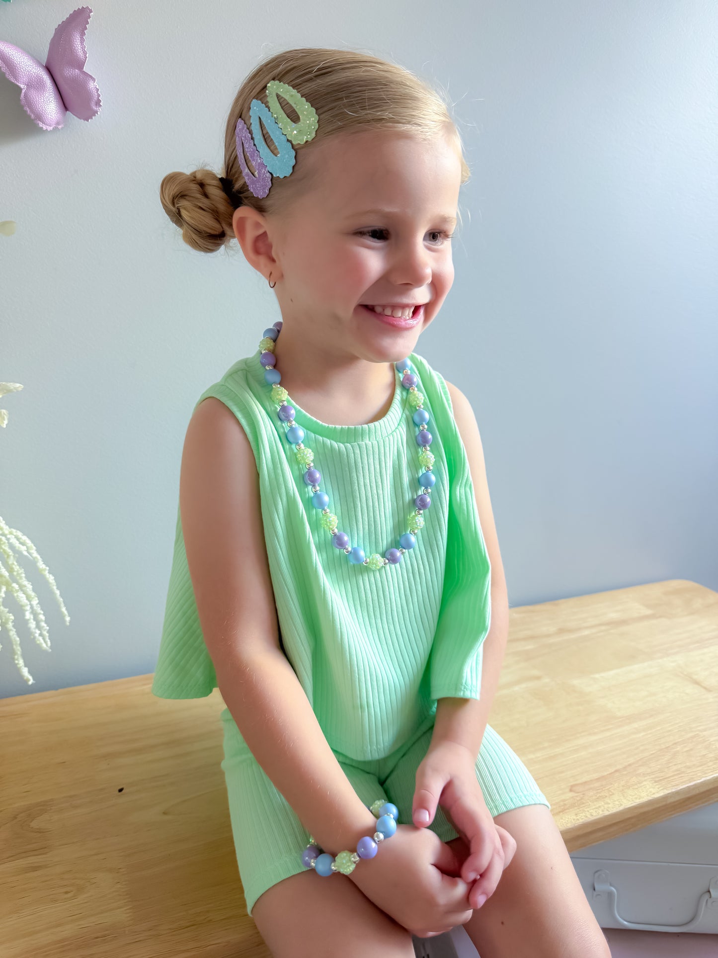 Mint To Be Flutter Snap Trio