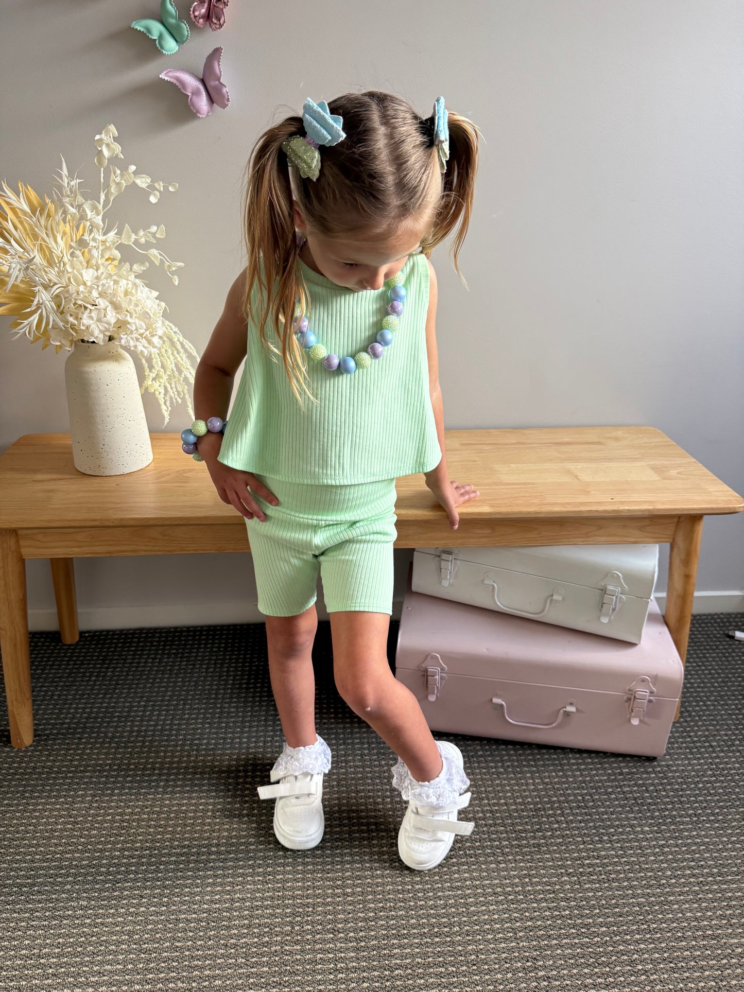 Mint To Be Flutter Pigtails