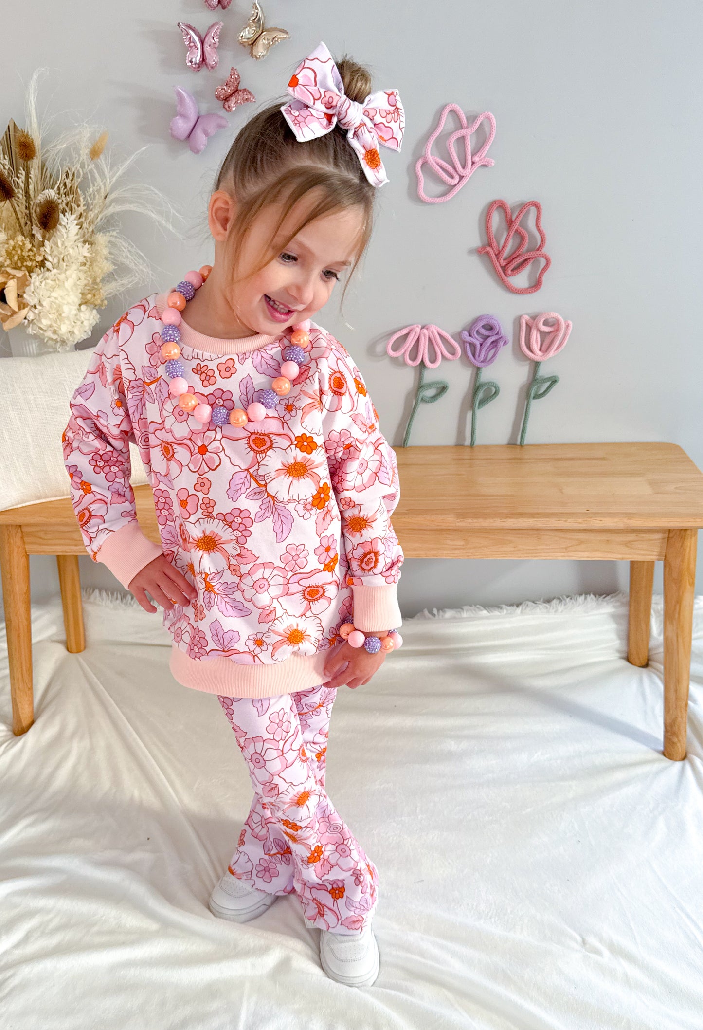 Aubrey Dainty Fabric Bow