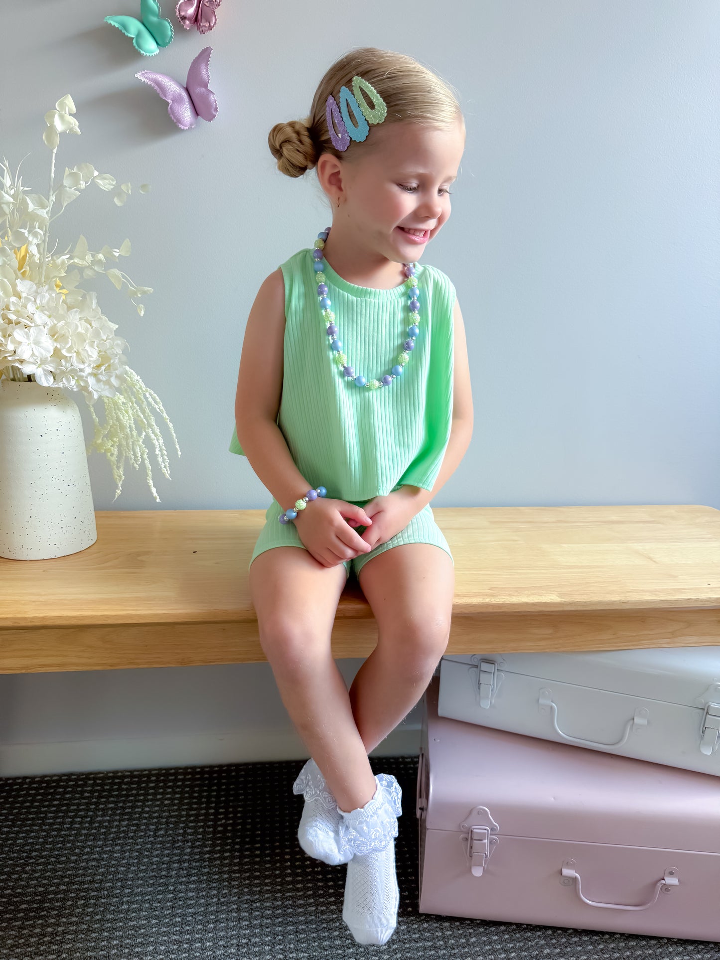 Mint To Be Flutter Snap Trio