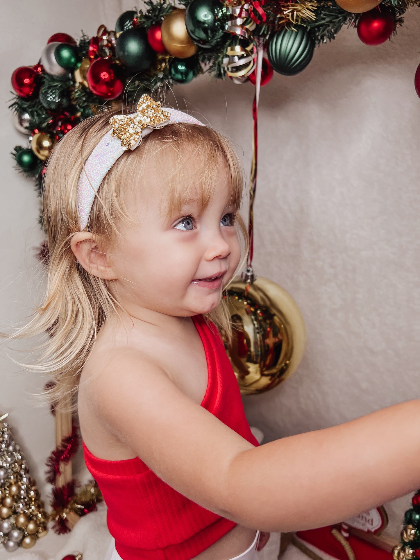 Snowflake Chunky Glitter Interchangeable Headband