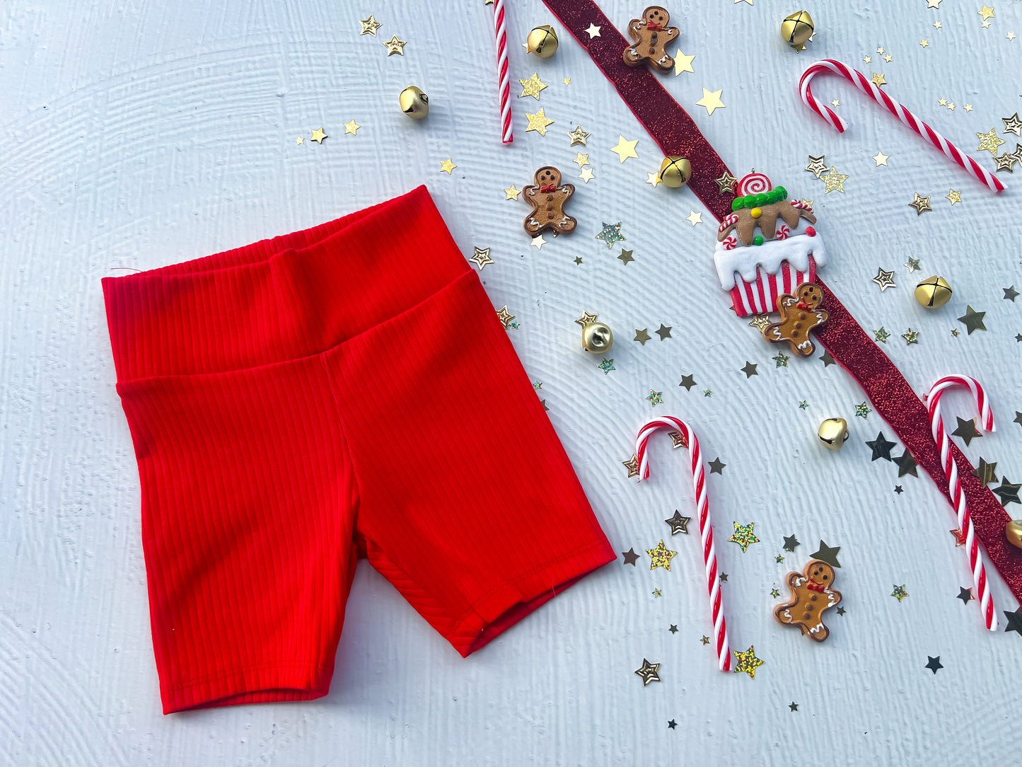 Candy Cane Bike Shorts